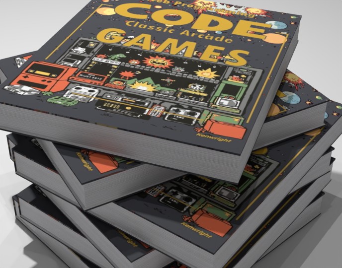 Code Classic Arcade Games - Web Programming (Paperback) on a shelf