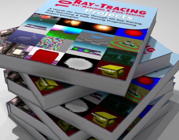 101 Ray-Tracing, Ray-Marching and Path-Tracing Projects (Paperback) on a shelf