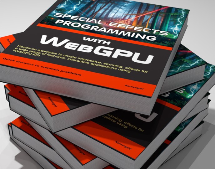 Special Effects Programming with WebGPU (Paperback) on a shelf