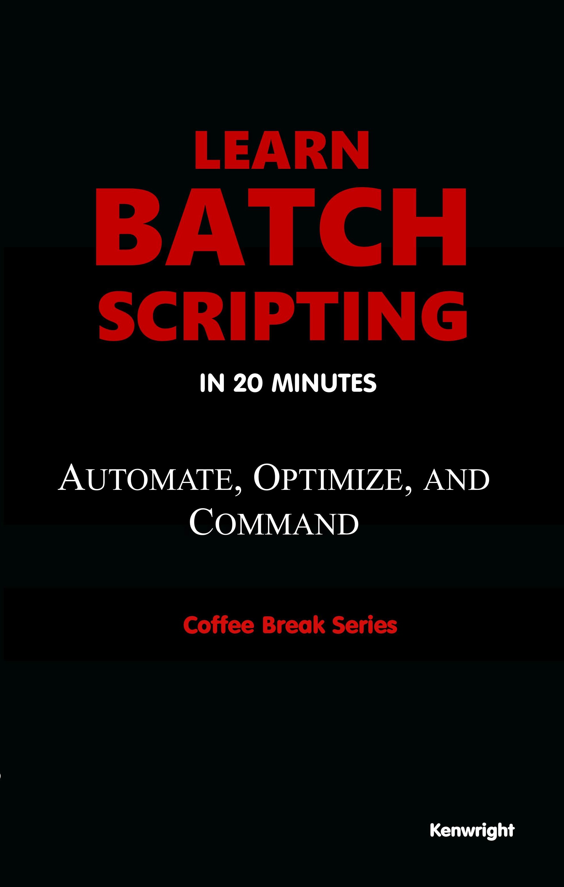 Learn Batch Scripting in 20 Minutes (Coffee Break Series)  (Paperback) thumbnail