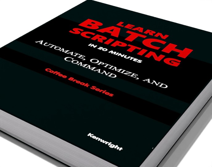 Learn Batch Scripting in 20 Minutes (Coffee Break Series)  (Paperback) on a shelf