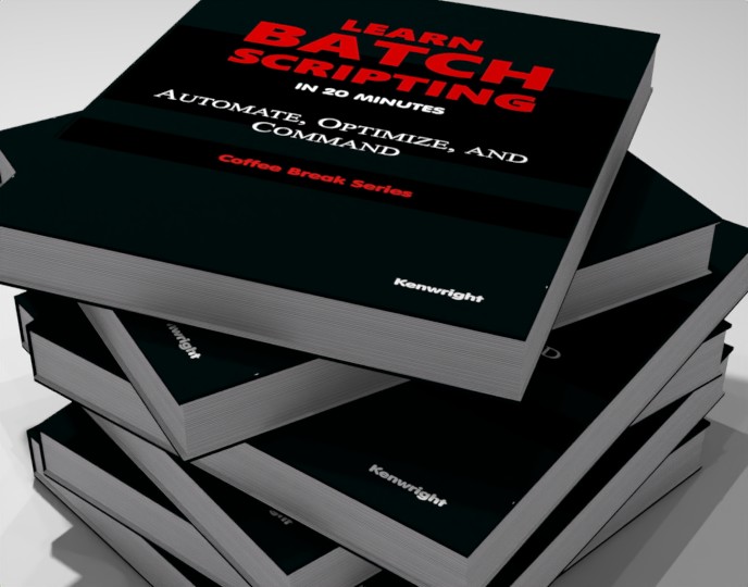Learn Batch Scripting in 20 Minutes (Coffee Break Series)  (Paperback) on a shelf